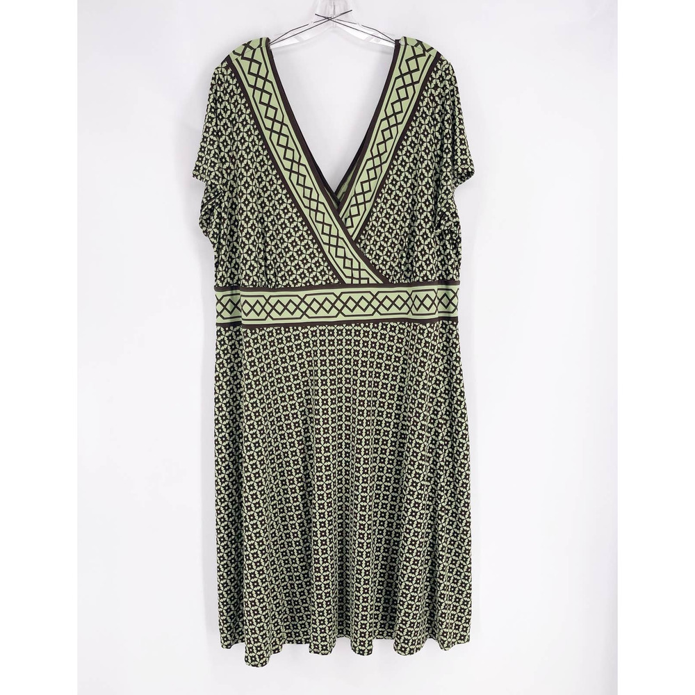 Maggy London Woman Geometric Print Dress 22W